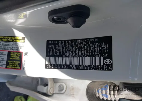 2016 Toyota Corolla S Plus from USA, damaged, VIN 5YFBURHE8GP527415